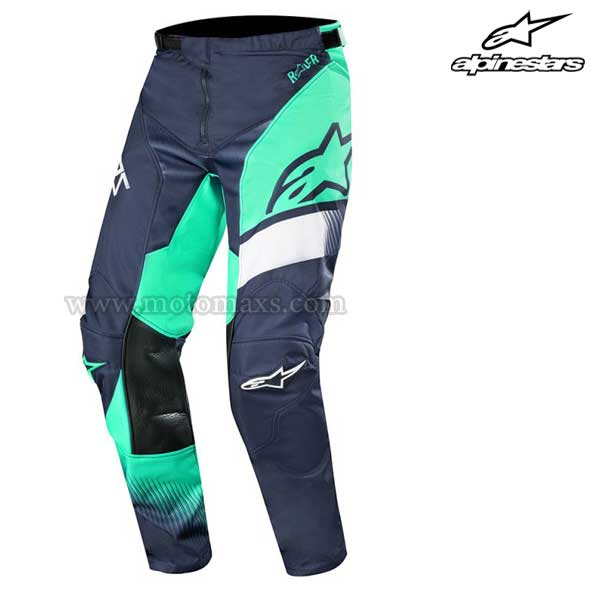 Pantalón Alpinestars "Racer Supermatic" Azul-Verde AZL-Blanco.