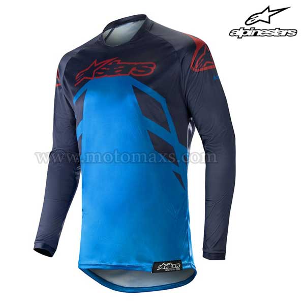 Camiseta Alpinestars "Racer Tech Compass" Azul OS-Azul-Borgoña.