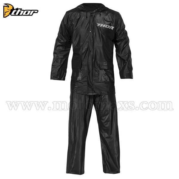 Chubasquero Impermeable Thor "Rain Suit" Negro.