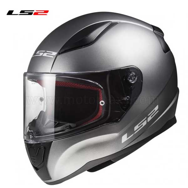 Casco LS2 Rapid FF353 "Solid" Titanio Mate.