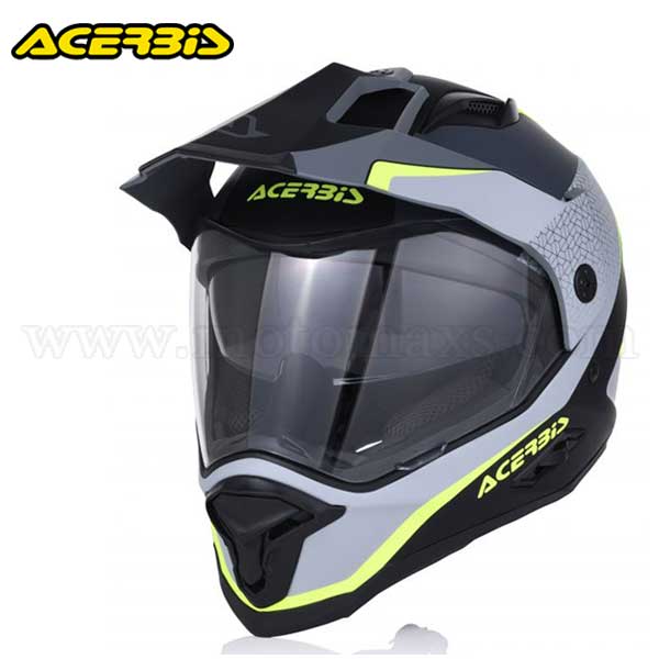 Casco Cross Acerbis "Reactive" Negro-Gris.