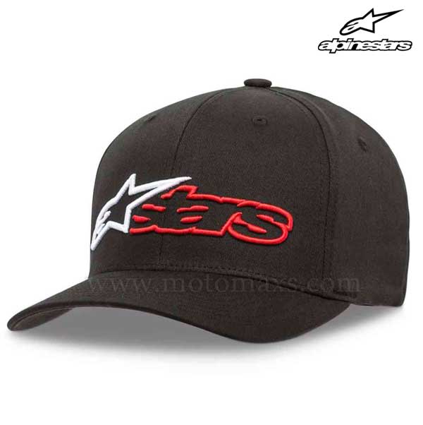 Gorra Alpinestars "Reblaze" Negra-Roja.
