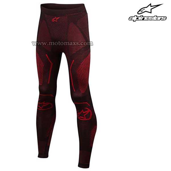 Pantalón Térmico Alpinestars "Ride Tech Summer" Negro-Rojo.