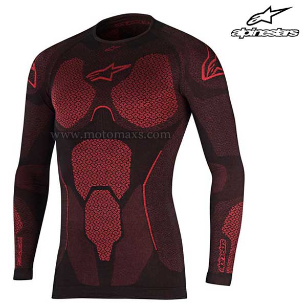 Camiseta Térmica Alpinestars Larga "Ride Tech Summer" Negra-RJ.