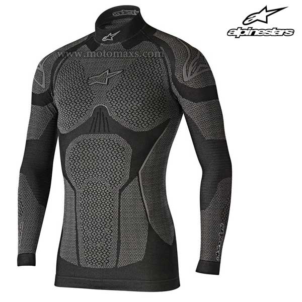 Camiseta Térmica Alpinestars "Ride Tech Winter" Negra-Gris.