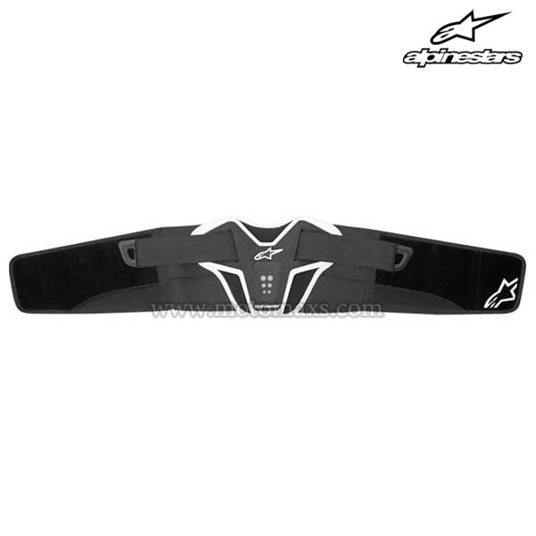 Faja Protectora Alpinestars "Saturn" Negra-Blanca.