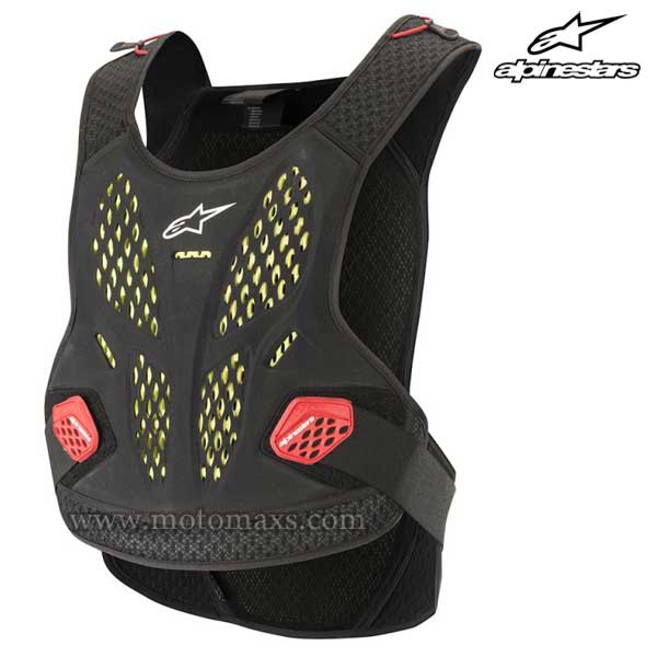 Peto Protector Alpinestars "Sequence" Antracita-Rojo.