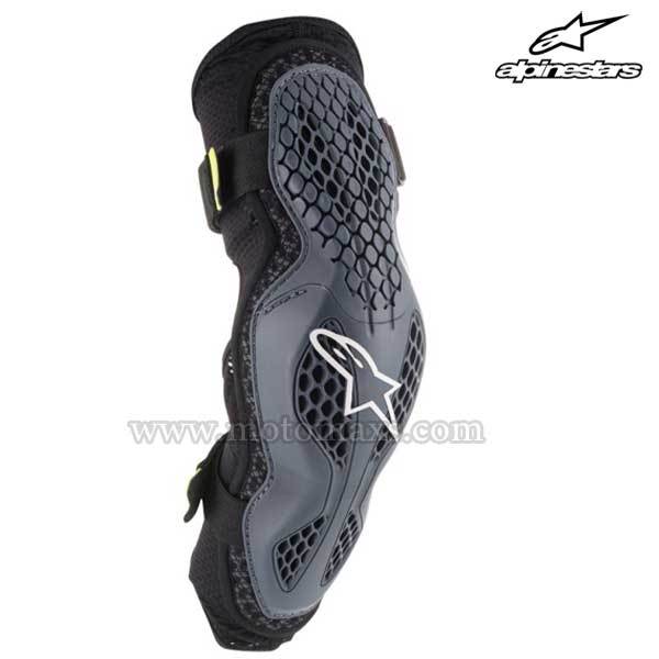 Coderas Alpinestars "Sequence" Antracita-Amarillas Flúor.