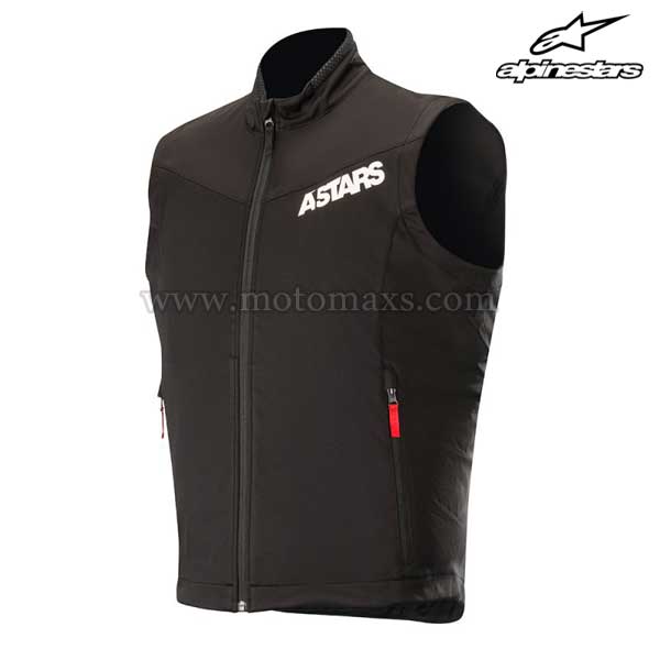 Chaleco Alpinestars "Session Race" Negro-Rojo.