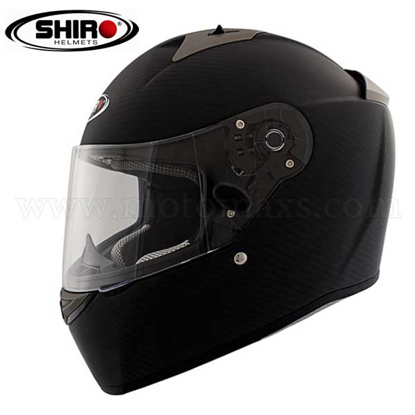 Casco Shiro SH-336 "Carbono" Carbono Mate.
