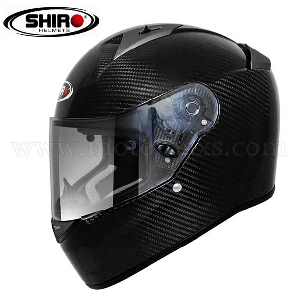 Casco Shiro SH-336 "Carbono" Carbono Brillo.