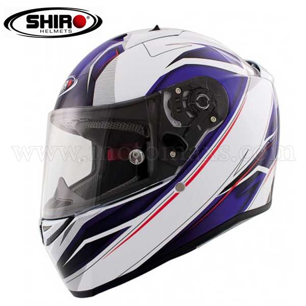 Casco Shiro SH-336 "Crown" Azul.