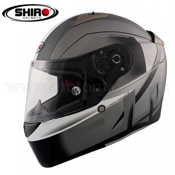 Casco Shiro SH-336 "Raiser" Gris.