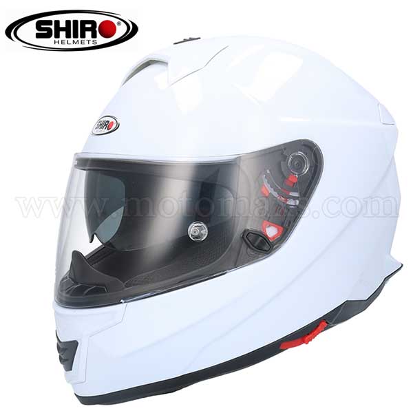 Casco Shiro Fiber SH-351 "Monocolor" Blanco.