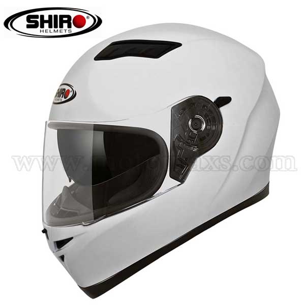Casco Shiro SH-600 "Monocolor" Blanco.