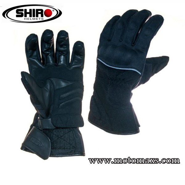 Guantes Shiro SH-02 "Course Road" Negro.
