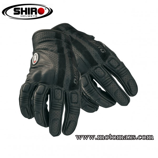 Guantes Shiro SH-06 "Pista" Negro.
