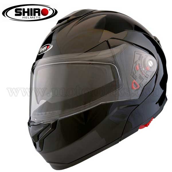 Casco Shiro SH-501 "Freedom" Negro Brillo.
