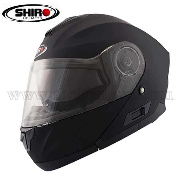 Casco Shiro SH-507 "Monocolor" Negro Mate.