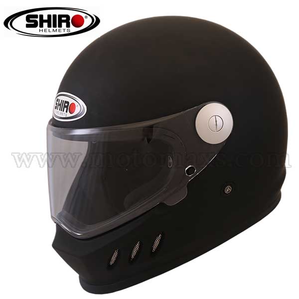 Casco Shiro SH-800 "Pure" Negro Mate.