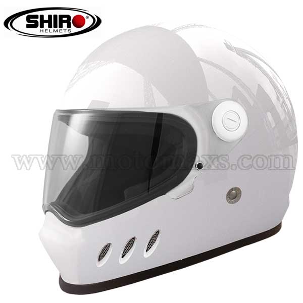 Casco Shiro SH-800 "Pure" Blanco.