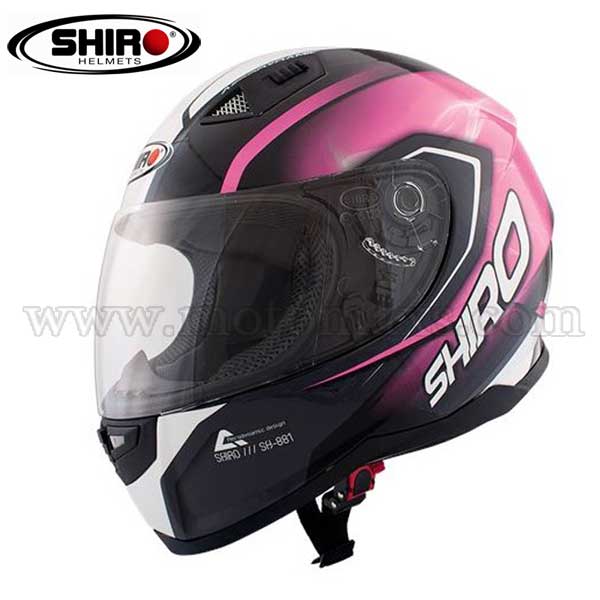 Casco Shiro SH-881 "Motegi" Rosa.