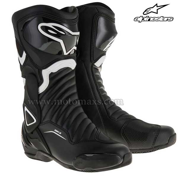 Botas Alpinestars "SMX-6 V2" Negras-Blancas.