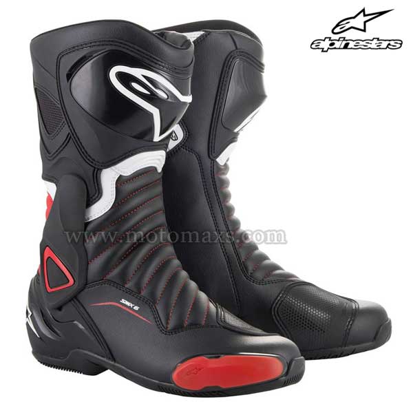 Botas Alpinestars "SMX-6 V2" Negras-Rojas.