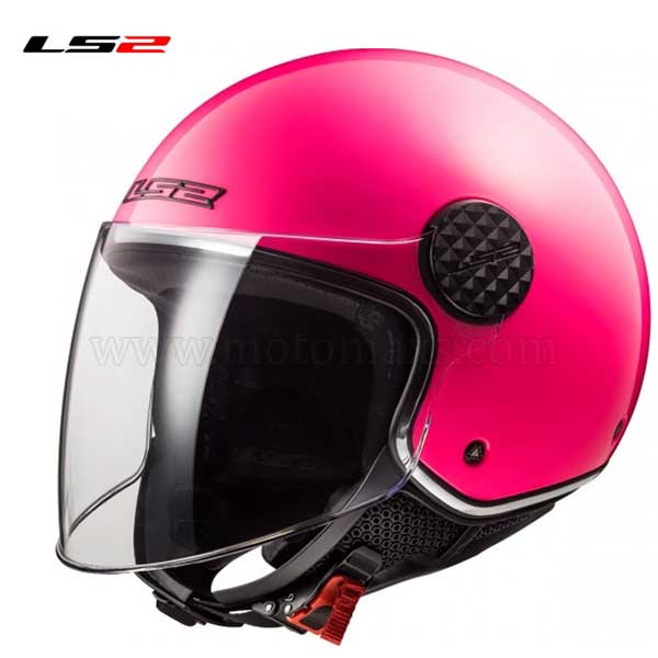 Casco Jet LS2 Sphere Lux OF558 "Solid" Rosa Fluo.