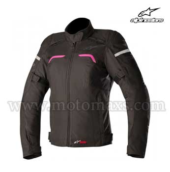 Chaqueta Alpinestars "Stella Hyper Drystar" Negra-Fucsia.