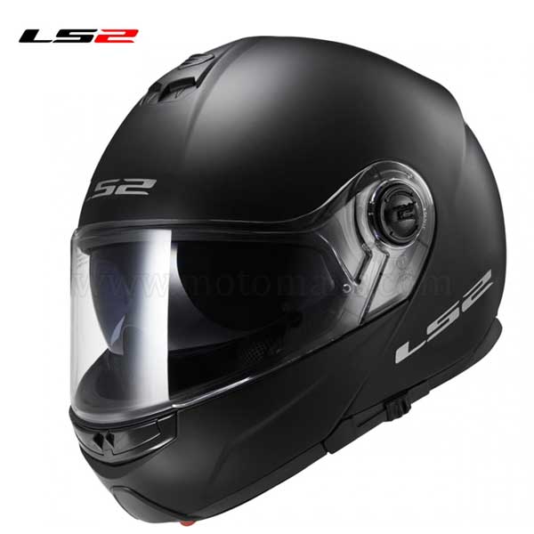 Casco LS2 Strobe FF325 "Solid" Negro Mate.