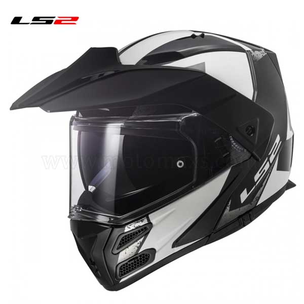 Casco LS2 Metro P/J FF324 "Sub" Negro-Blanco.