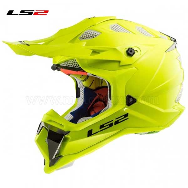 Casco Cross LS2 Subverter MX470 "Solid" Amarillo.