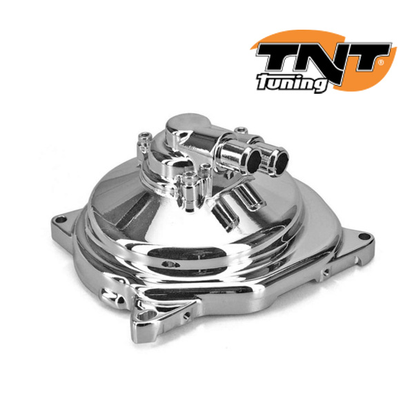 Tapa Bomba Agua TNT Minarelli Scooter Cromada