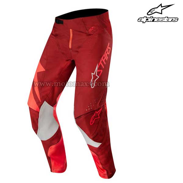 Pantalón Alpinestars "Techstar Factory" Rojo-Borgoña.