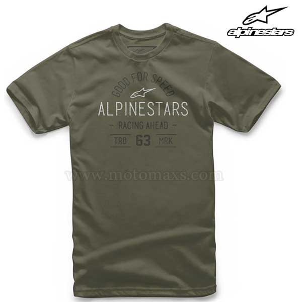 Camiseta Alpinestars "Tribute" Militar.