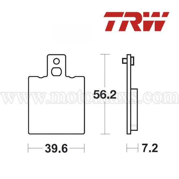 Pastillas Freno TRW MCB775 Orgánica