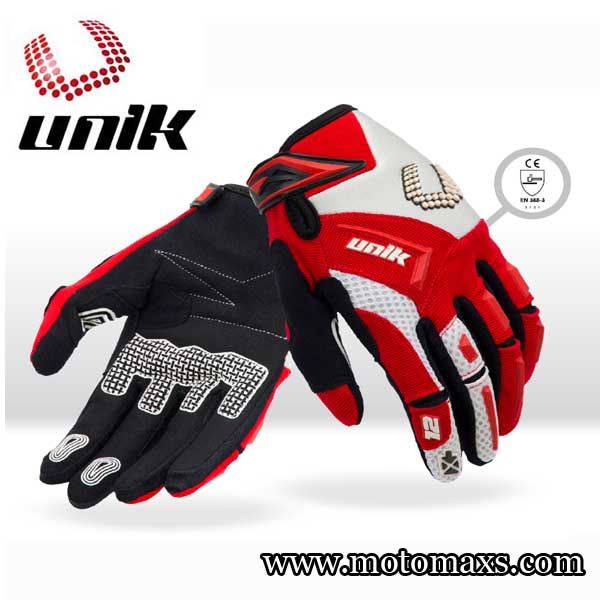 Guantes Cross UNIK X-12 Rojo