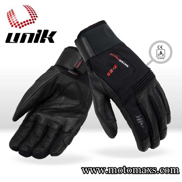 Guantes UNIK Invierno Z-25 Cordura/Piel Polartec Negro