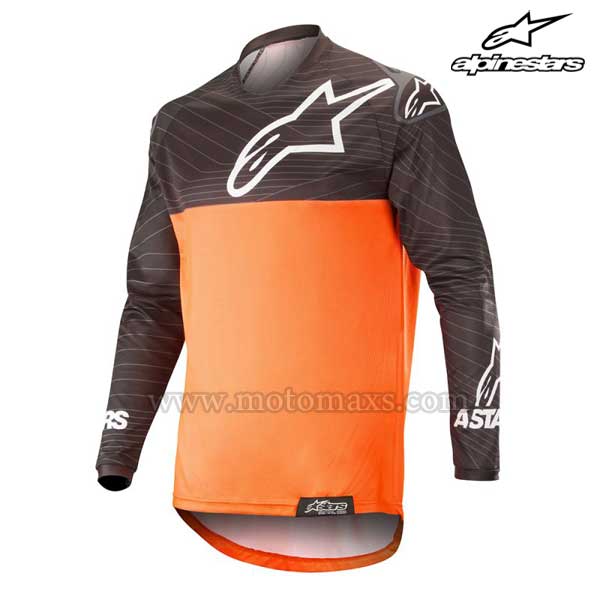 Camiseta Alpinestars "Venture R" Naranja Flúor-Negra.