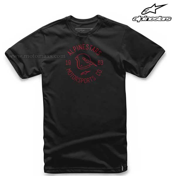 Camiseta Alpinestars "Winged" Negra.