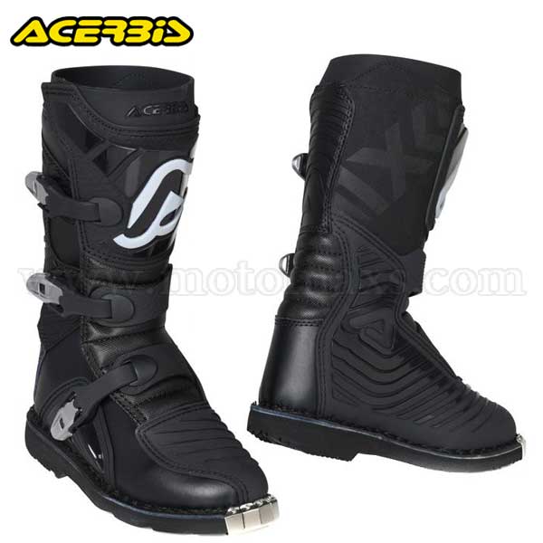 Botas Cross Acerbis Infantil "X-Kid" Negras.