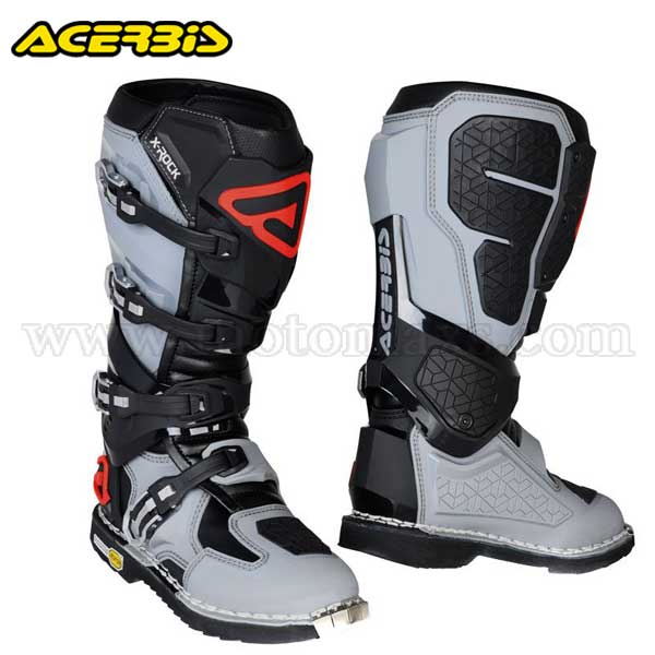 Botas Cross Acerbis "X-Rock" Negras-Grises.