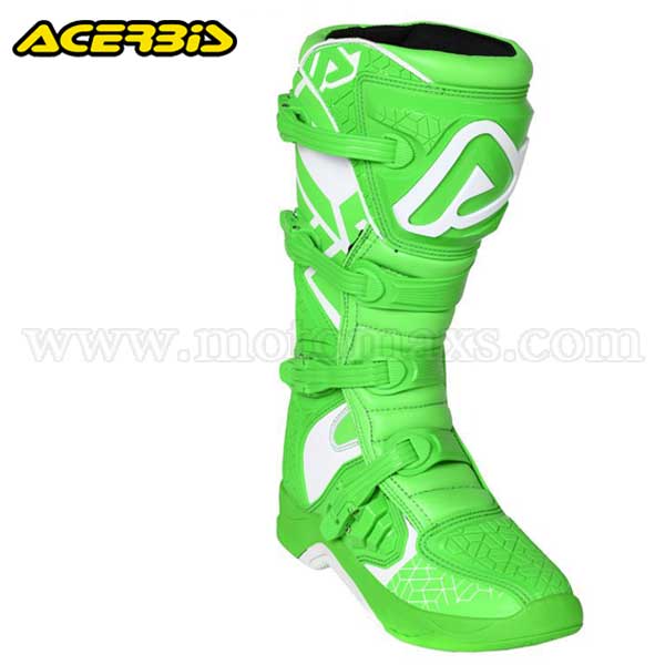 Botas Cross Acerbis "X-Team" Verdes-Blancas.