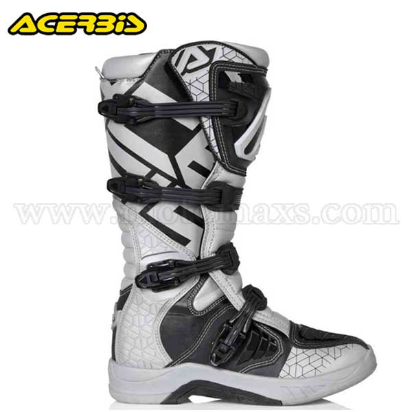 Botas Cross Acerbis "X-Team" Grises-Negras.