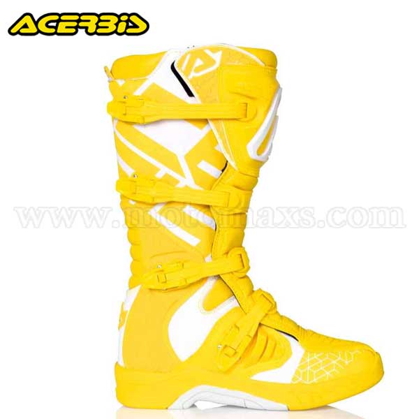 Botas Cross Acerbis "X-Team" Amarillas-Blancas.