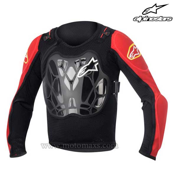 Chaqueta Protectora Alpinestars Infantil "Bionic" Negra-Roja.