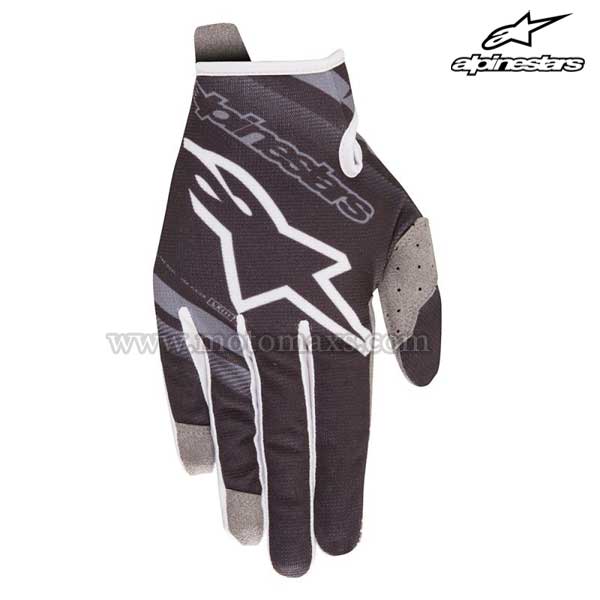 Guantes Cross Alpinestars Infantil "Radar" Negros-Grises.