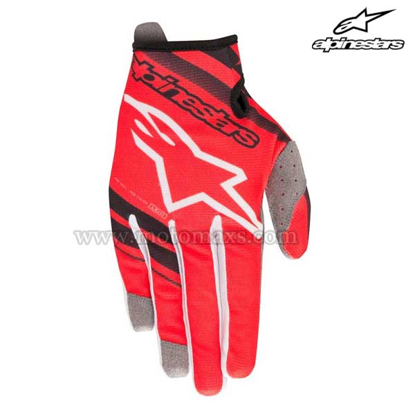 Guantes Cross Alpinestars Infantil "Radar" Rojos-Negros.